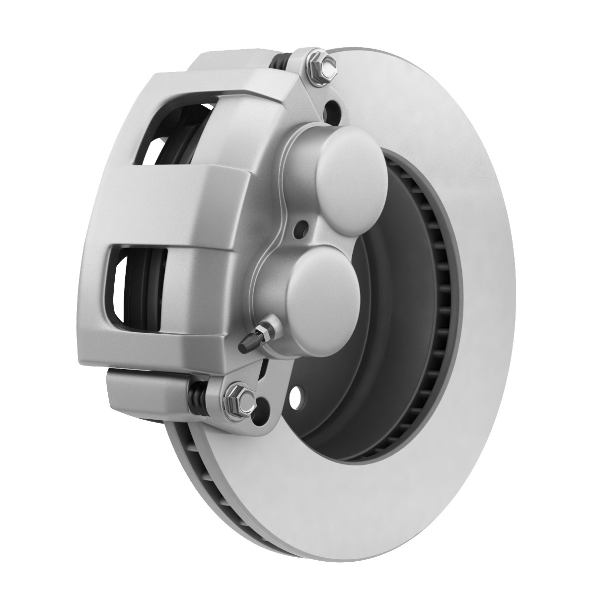 3D model dual piston car disc brake TurboSquid 1363522