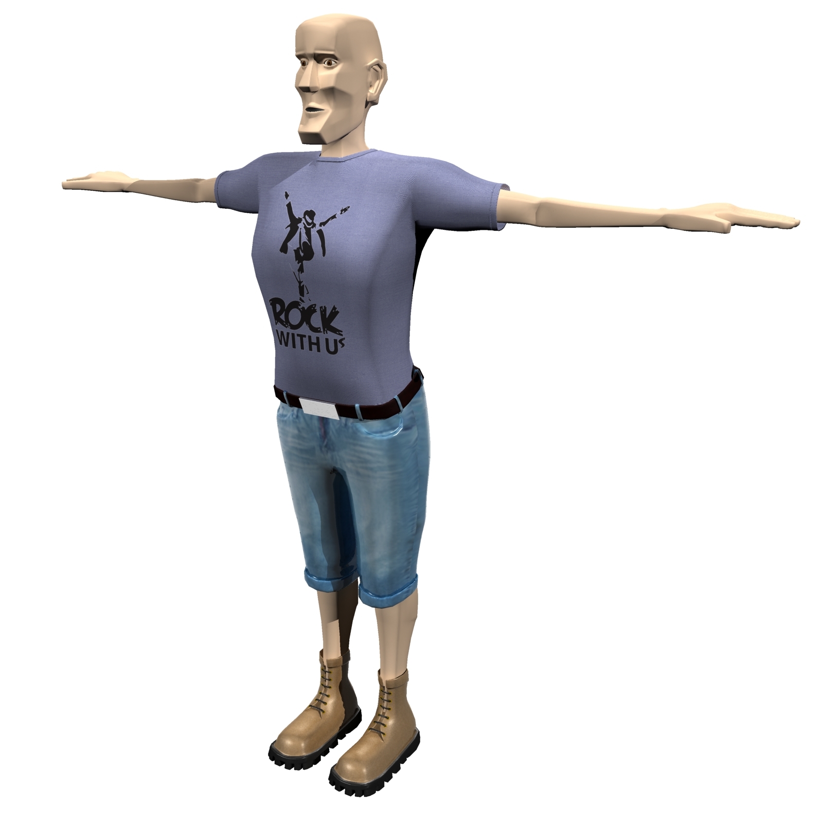 男人健美3d模型