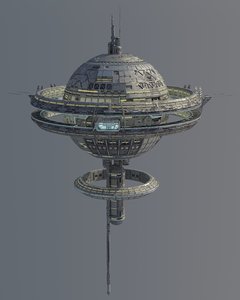 3D space station