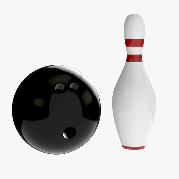 3D bowling ball pin - TurboSquid 1363972.
