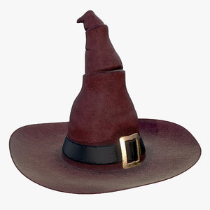 3D witch hat halloween model