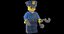 3D lego police officer