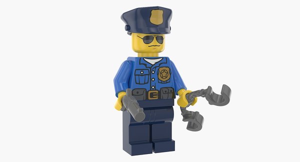 レゴ警察官3dモデル Turbosquid