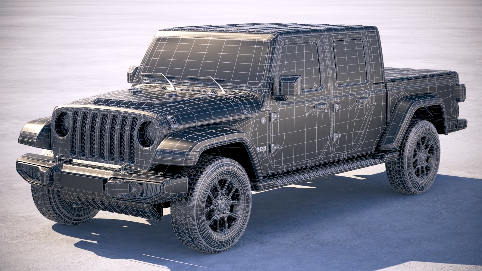 Jeep gladiator 2020 3D model TurboSquid 1364246