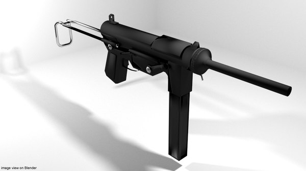 短機関銃 M3グリースガン3dモデル Turbosquid