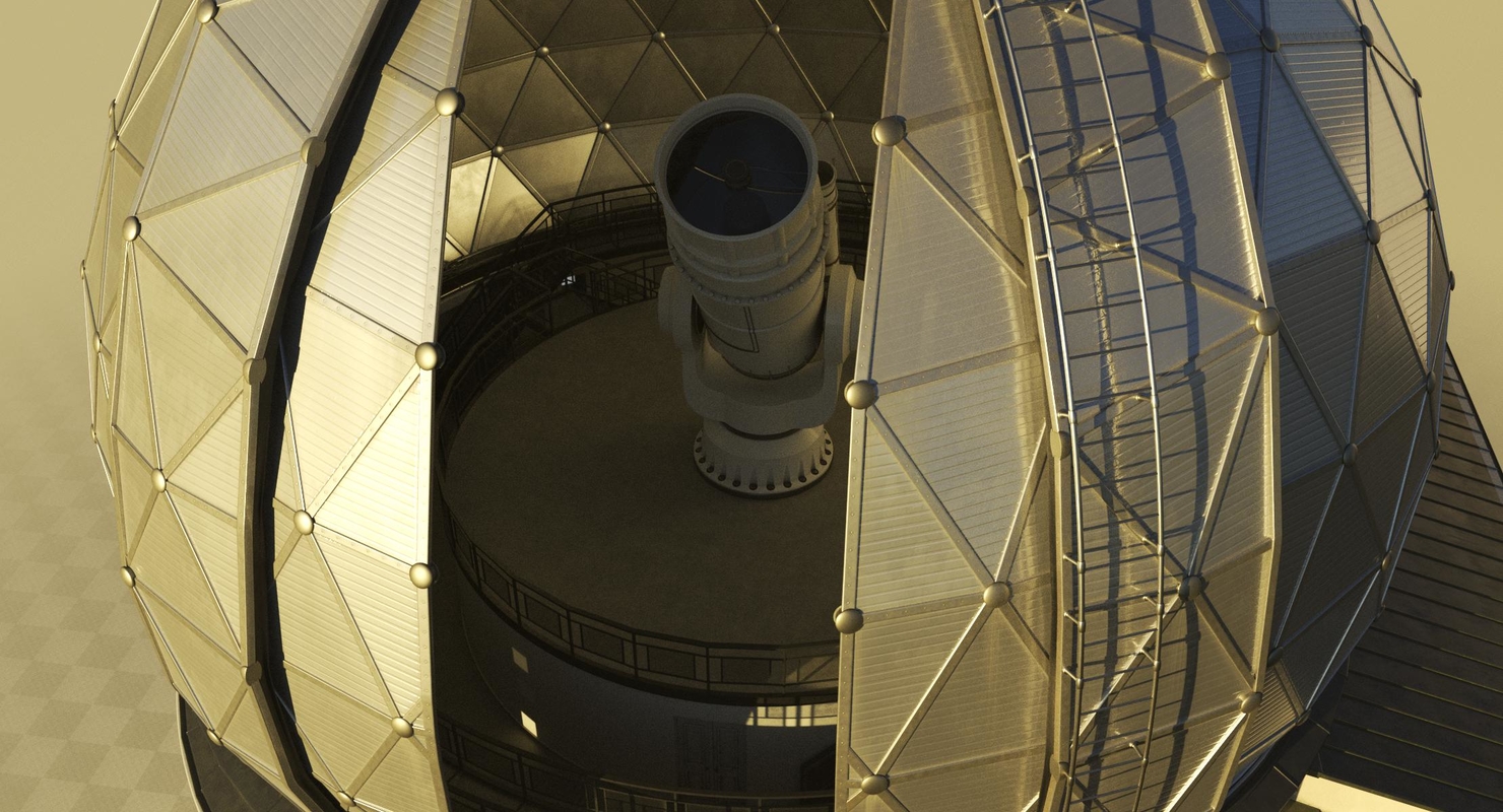 3D model astronomical observatory - TurboSquid 1364307