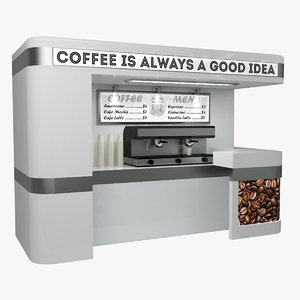 coffee sale point 3D