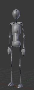 3D model pose dummy scalable