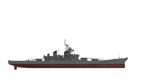 battleship missouri 1990s configuration 3D model