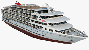 cruise american constitution ship 3D