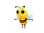 3D bee character cartoon