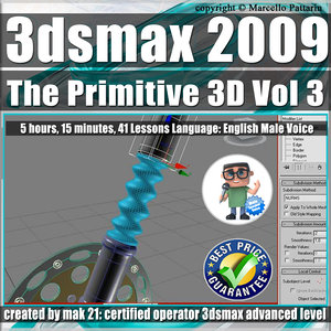 003 Video Tutorial 3ds max 2009 The Primitive 3D vol.3