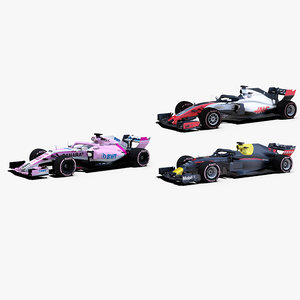 formula 2018 cars 1 3D model