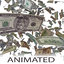 money storm tornado animation 3D model