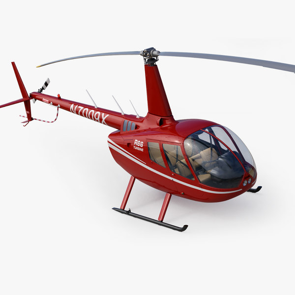 helicopter robinson r66 turbine 3d model