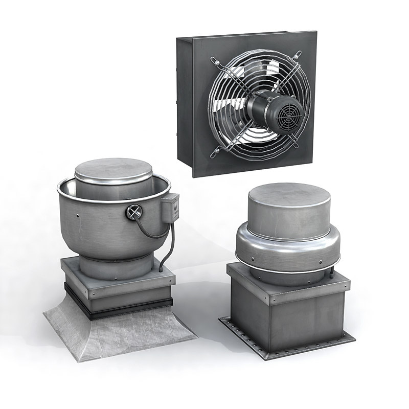 Hvac fans 3D model TurboSquid 1271951
