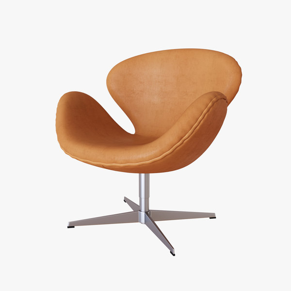 3d Swan Chair Fritz Hansen Turbosquid, Swan Chair Leather