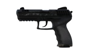 3D handgun model