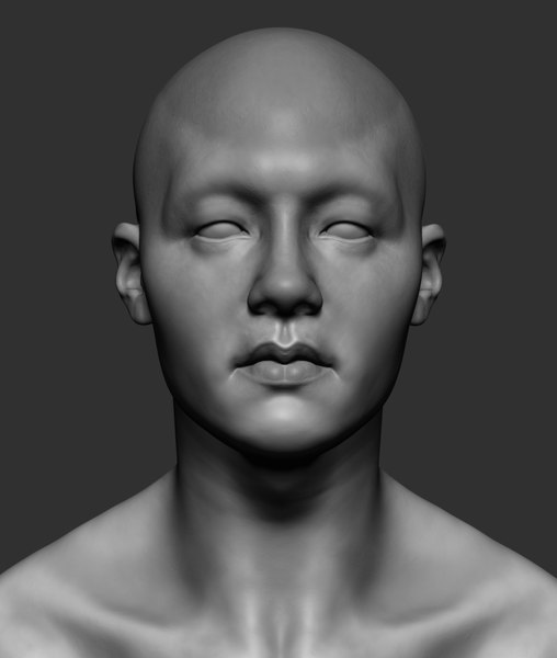 男性の頭3dモデル Turbosquid