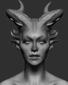 creature head ztl model