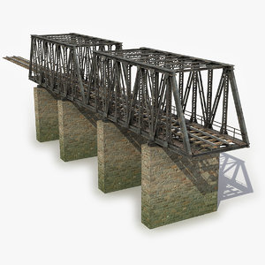 max modeled railway bridge