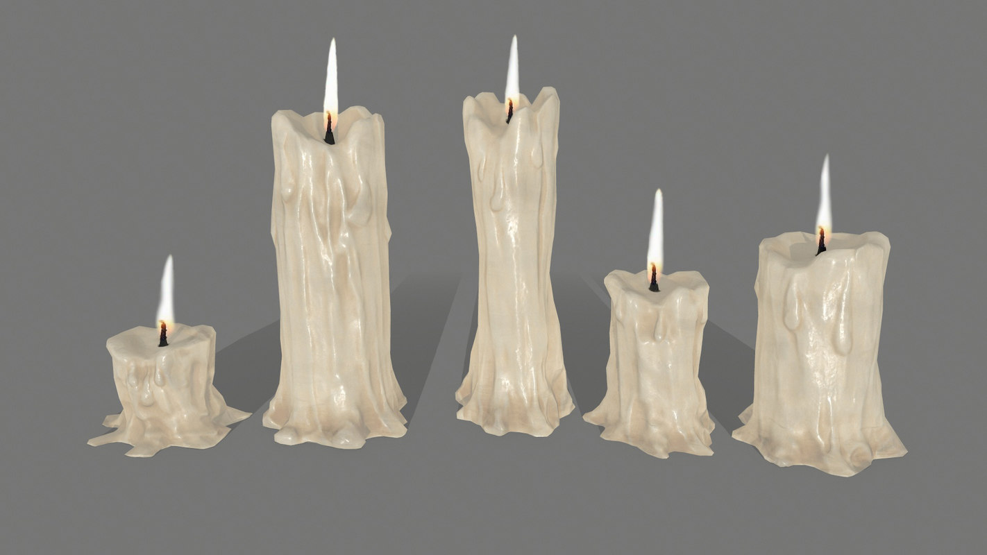 3d Candle Model Turbosquid 1365456