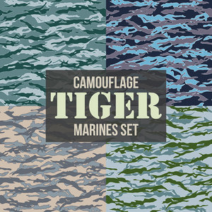 Tiger Marines Camouflage Pattern Set
