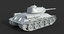 soviet tank t-34-85 green 3D model