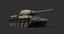 soviet tank t-34-85 green 3D model