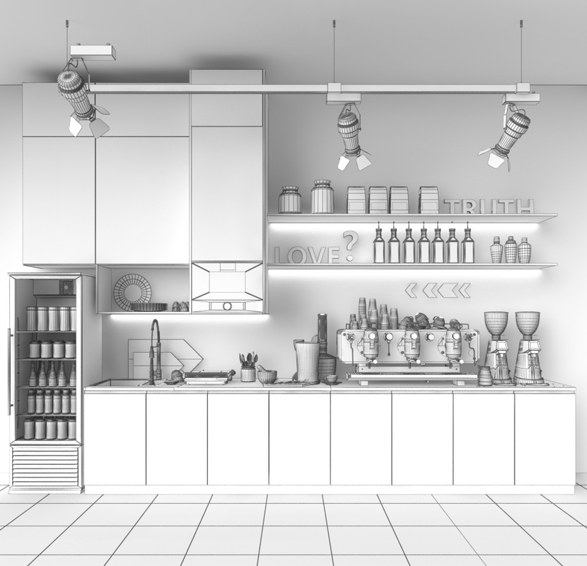 3D Bar Work Model TurboSquid 1365722