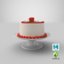 heart shaped cake 01 3D