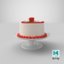 heart shaped cake 01 3D