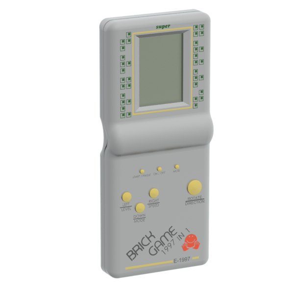 3d Model Tetris Gamepad Turbosquid