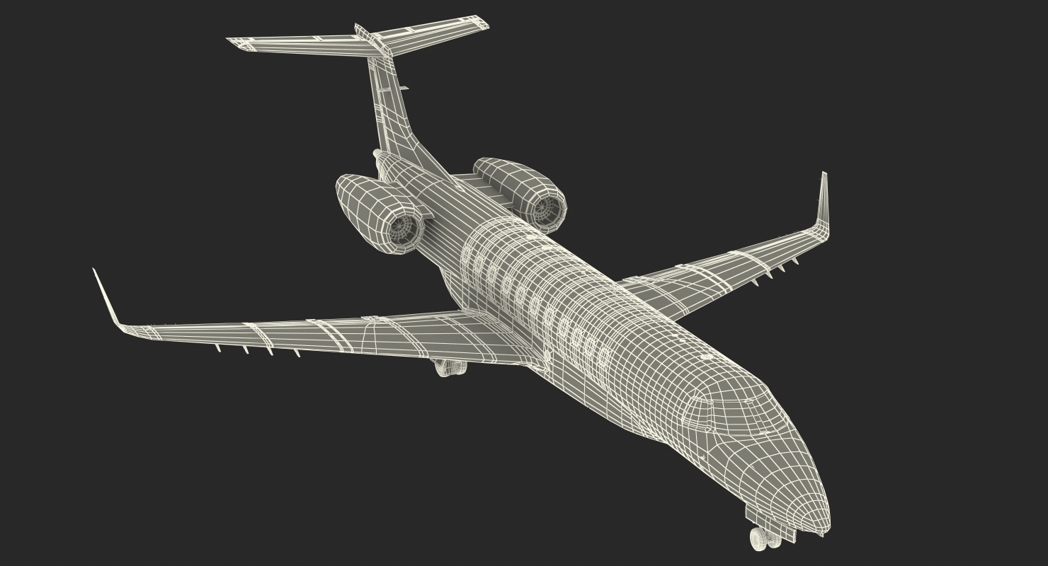 巴西航空工業公司legacy 650e私人飛機3d模型