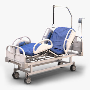 3D hospital bed model