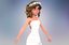 3D model cartoon bride