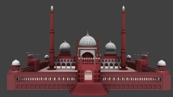 Jama Masjid 3d Model Turbosquid 1366099