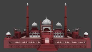 jama masjid 3D model