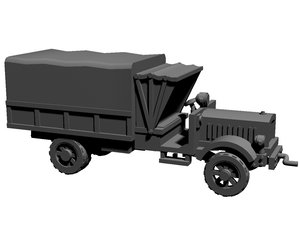 printable ww1 truck 3D model