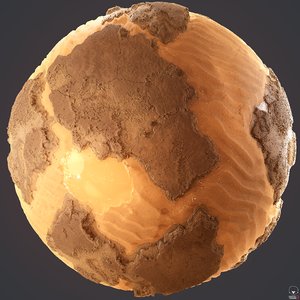 Procedural rocks with sand