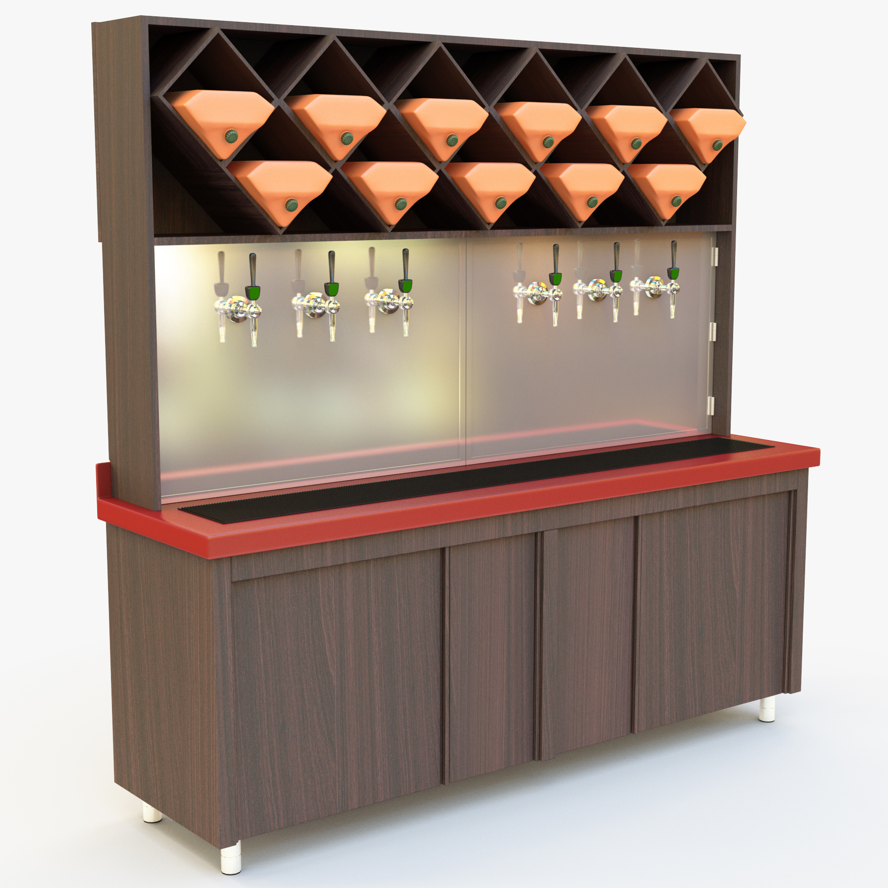 3d Wine Beer Cabinet Turbosquid 1366373