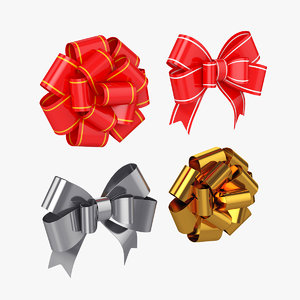 3D gift bow model