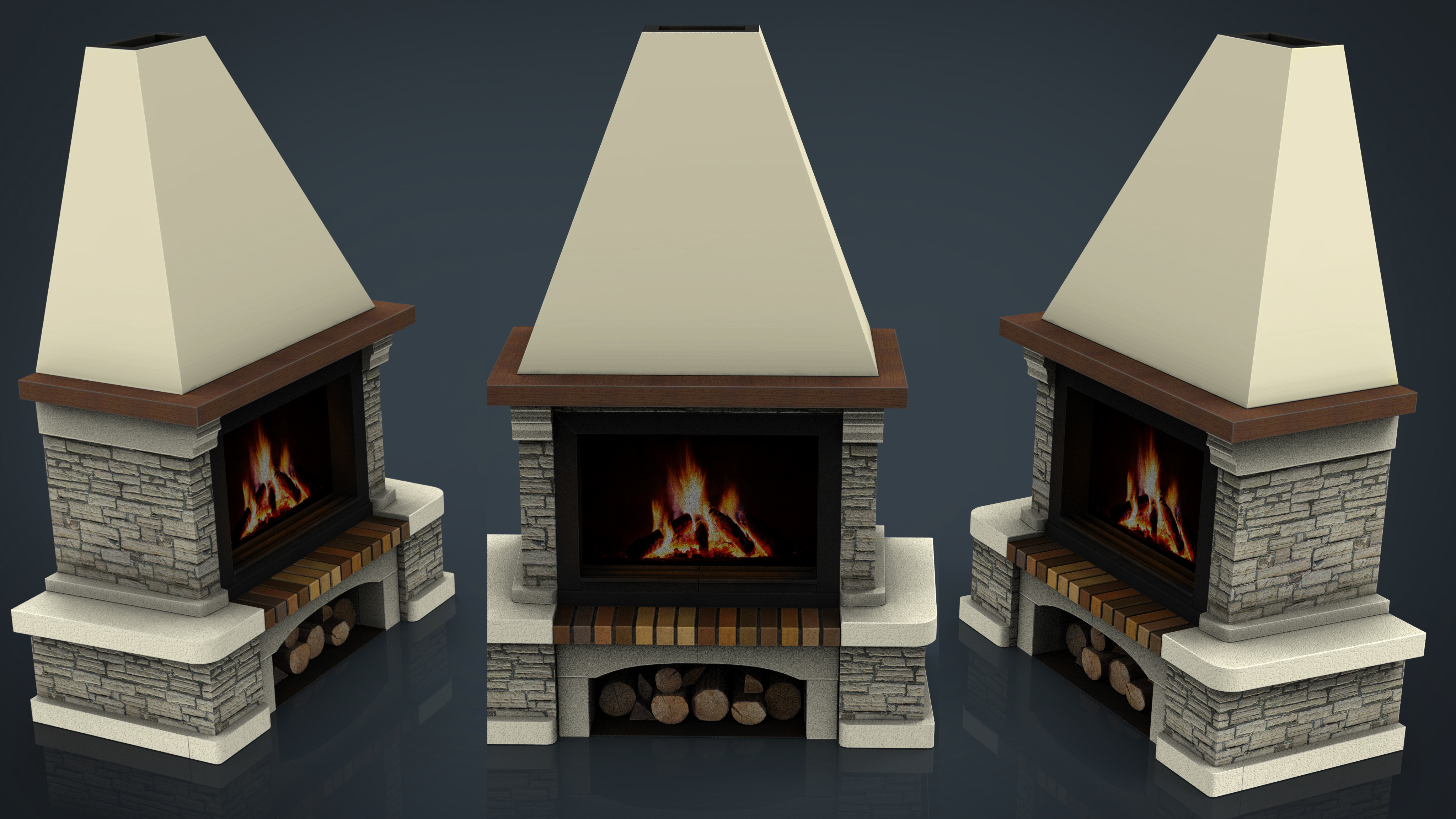 fireplace 3d