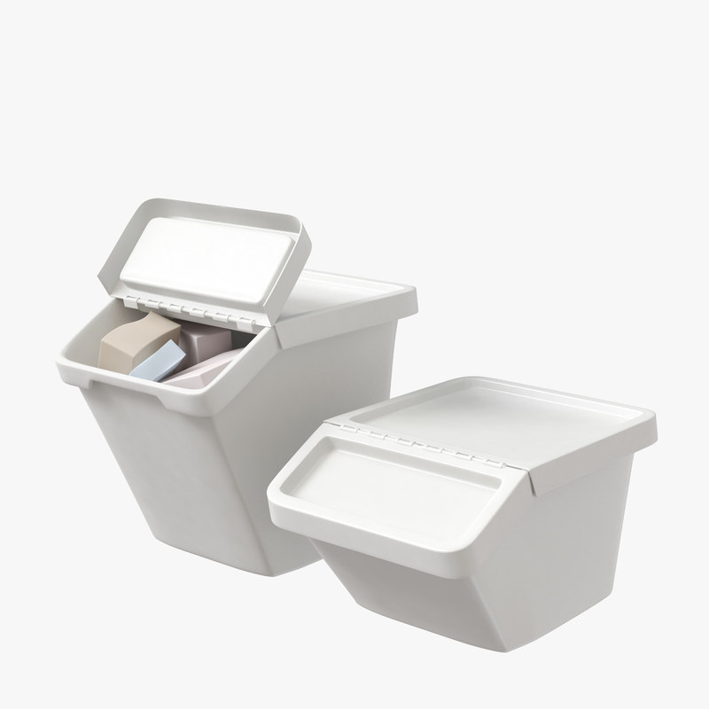 3D sortera ikea recycling bin TurboSquid 1366596