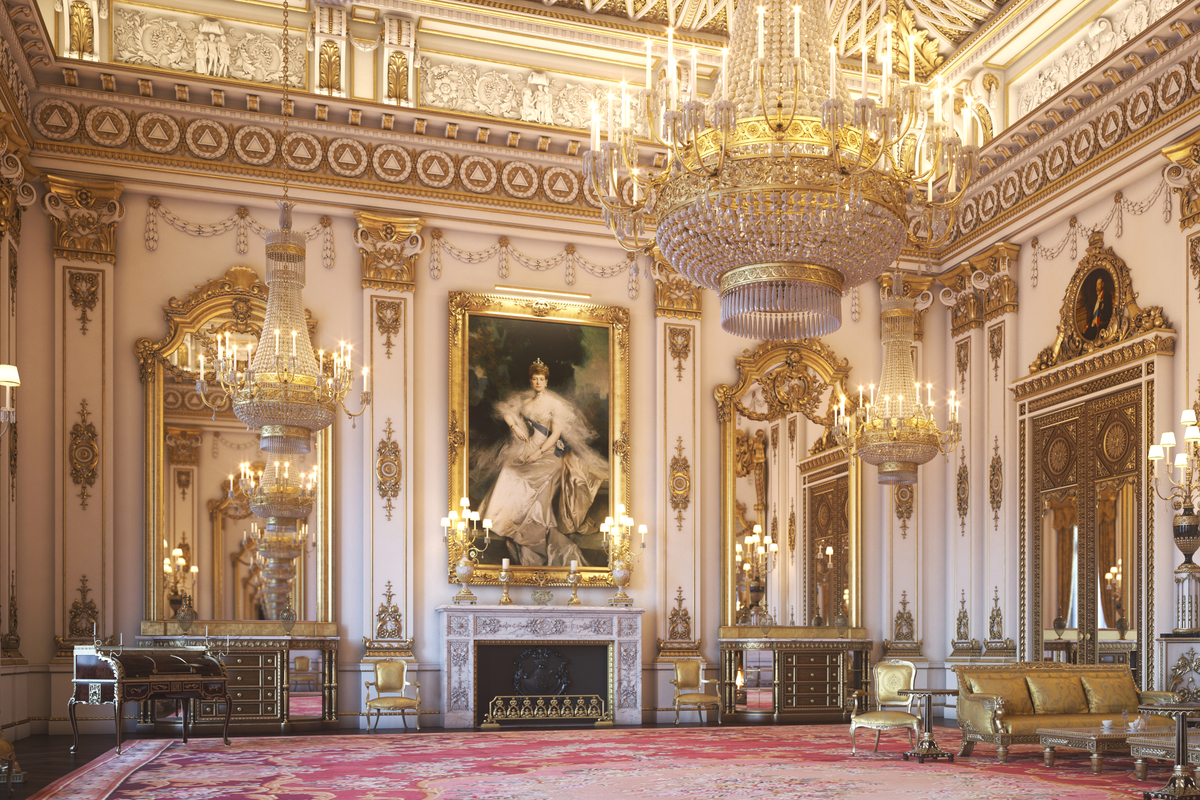 Buckingham Palace - Weißer Raum 3D-Modell - TurboSquid 1250091