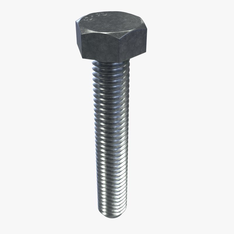 Hex bolt m5x30 3D model - TurboSquid 1366693
