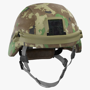 advanced combat helmet worn 3D model