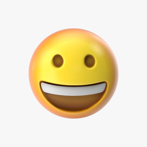 3D emoji 1 grinning face