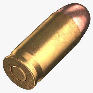 3D bullet 45 mm laying