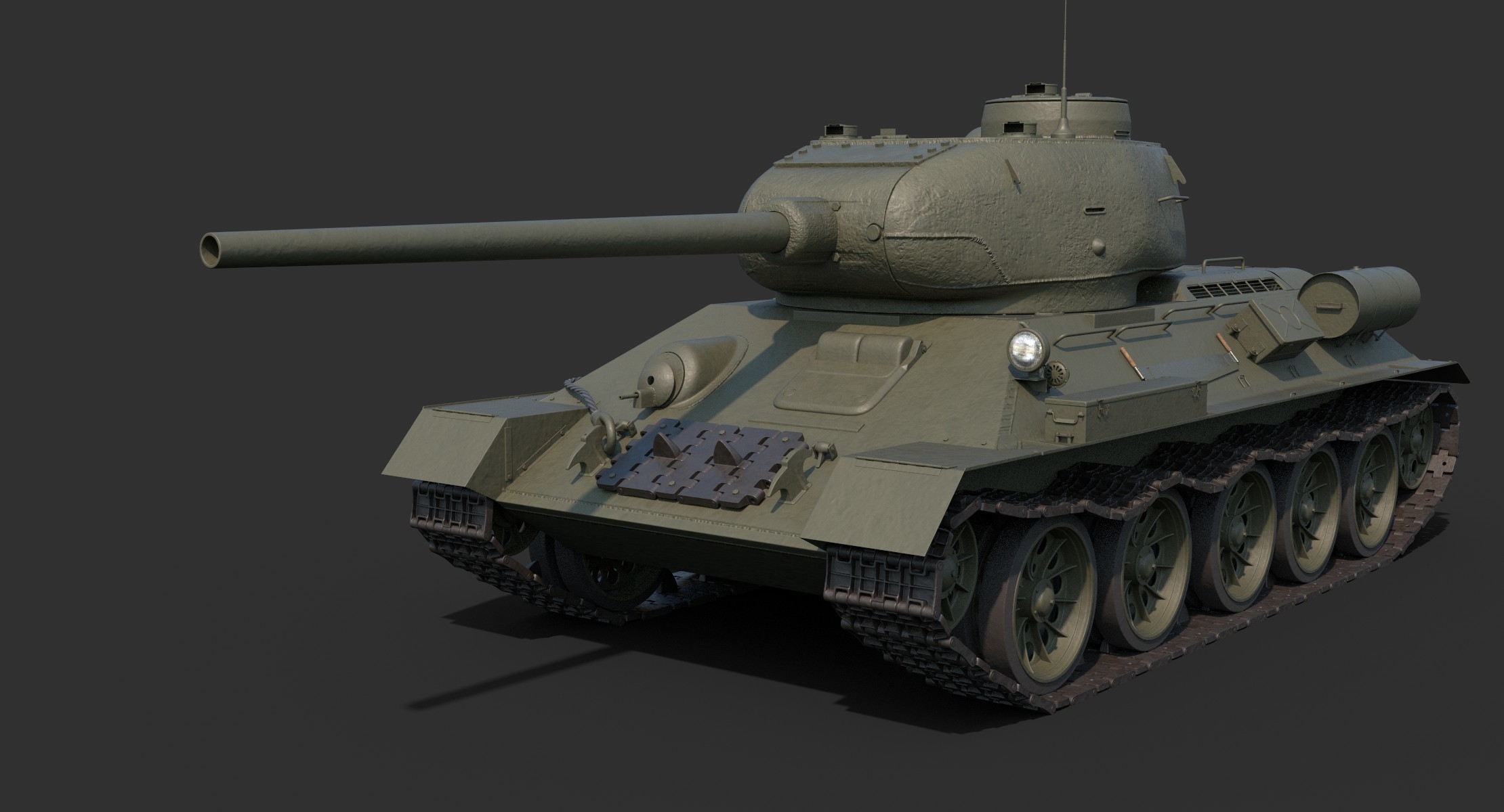 t-34-85清洁3d模型